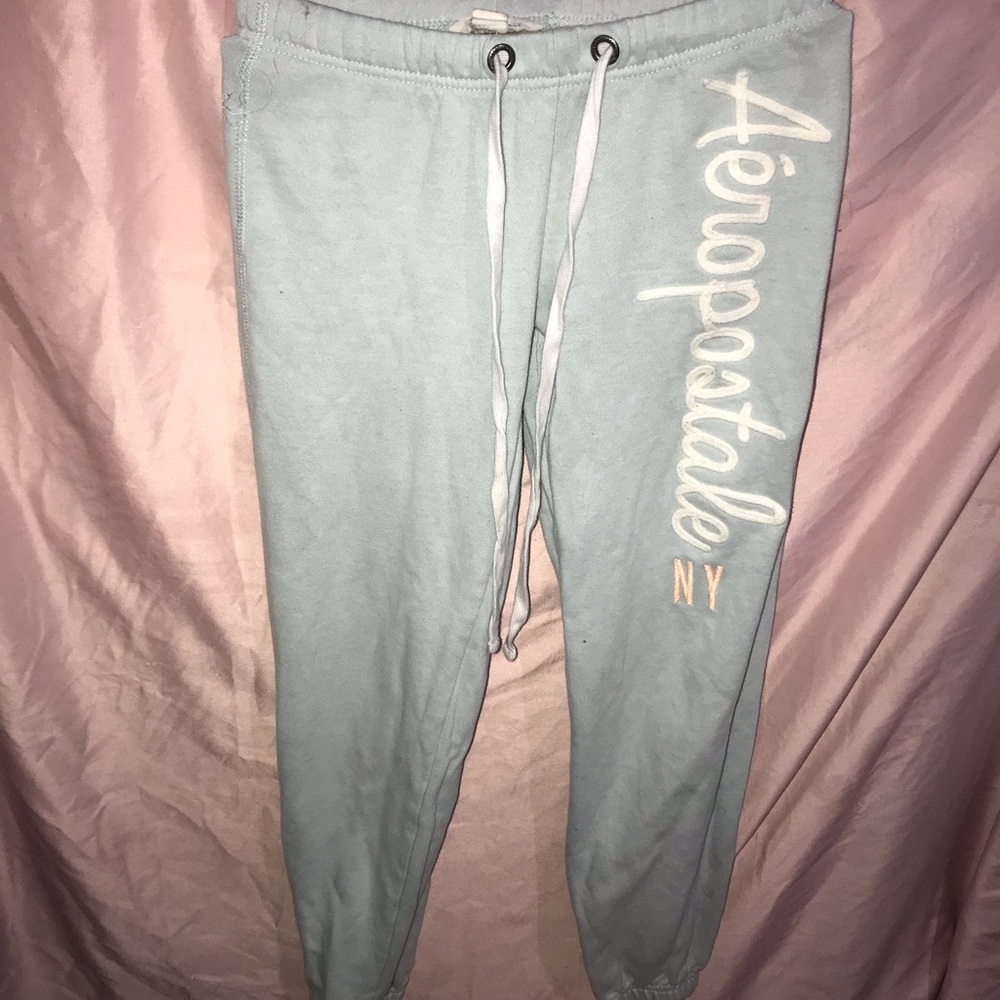 Aeropostale blue joggers with string . Size Xs-small